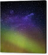 Milky Way And Aurora Borealis, Iceland #3 Canvas Print