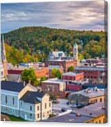Montpelier, Vermont, Usa Autumn Town #3 Canvas Print