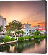 Naples, Florida, Usa Downtown Skyline #3 Canvas Print