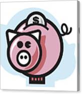 Piggy Bank Canvas Print