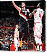 Portland Trail Blazers V La Clippers #3 Canvas Print