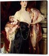 Portrait Of Helen Vincent, Viscountess Dabernon Canvas Print