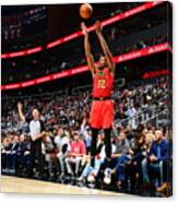 San Antonio Spurs V Atlanta Hawks #3 Canvas Print