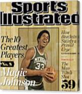 The 10 Greatest Players 75 Years Of The Tournament Sports Illustrated Cover #3 Canvas Print