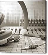 3d Audio Equipment Canvas Print