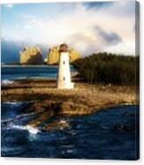 Bahamas Lighthouse With Resort #4 Canvas Print