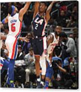 Detroit Pistons V La Clippers Canvas Print