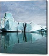 Icebergs On Glacial Lagoon #4 Canvas Print