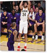 New Orleans Pelicans V Los Angeles Canvas Print