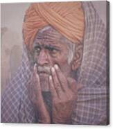 Old Rajasthani Man #4 Canvas Print