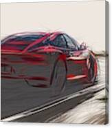 Porsche 911 Gts Drawing #5 Canvas Print