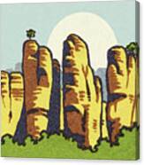 Rock Formation Landscape #4 Canvas Print