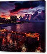 4 Season Pier Sunrise Canvas Print