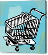 Shopping Cart Canvas Print