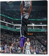 San Antonio Spurs V Sacramento Kings #43 Canvas Print