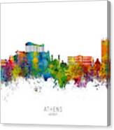 Athens Greece Skyline #5 Canvas Print