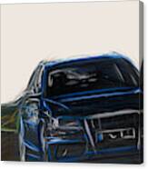 Audi S4 Avant Drawing #5 Canvas Print