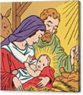 Jesus, Mary And Joseph #5 Canvas Print