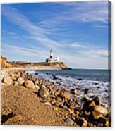 Lighthouse At Montauk Point, Long #5 Canvas Print