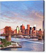 New York City, Manhattan Skyline #5 Canvas Print