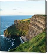 Sunset At The Cliffs Of Moher #5 Canvas Print