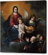 The Infant Christ Distributing Bread To The Pilgrims #5 Canvas Print