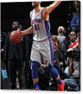 Detroit Pistons V Brooklyn Nets Canvas Print