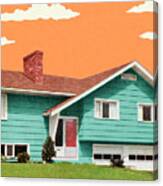 House In The Suburbs #6 Canvas Print