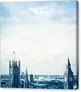 London Big Ben And House Of Parliament #6 Canvas Print