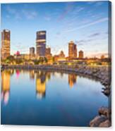 Milwaukee, Wisconsin, Usa Downtown City #6 Canvas Print