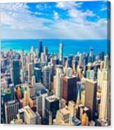 Chicago, Illinois, Usa Aerial Downtown #7 Canvas Print