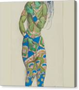 Costume Design For The Ballet Blue God #7 Canvas Print