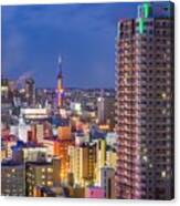 Sapporo, Hokkaido, Japan Downtown City #8 Canvas Print