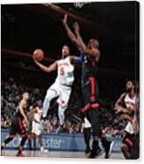 Toronto Raptors V New York Knicks Canvas Print