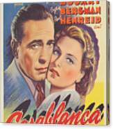 A Belgian Poster Advertising The Film 'casablanca' Canvas Print