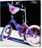 A Little Girl's Bicycle Canvas Print