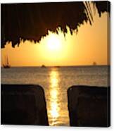 A Romantic Aruba Sunset Canvas Print