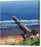 A Sunny Day At Saltburn Canvas Print