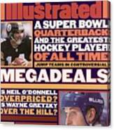 A Super Bowl Quarterback And The Greatest Hockey Player Of Sports Illustrated Cover Canvas Print