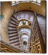 Abandoned House Staircase Canvas Print