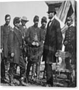 Abraham Lincoln At Antietam Canvas Print