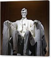 Abraham Lincoln Within The Lincoln Memorial Monument Canvas Print