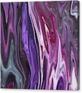 Abstract Art - Colorful Fluid Painting Pattern Purple And Pink Canvas Print