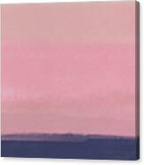 Abstract Blush Pink Sunset Canvas Print