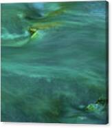 Abstract Colors And Slow Motion Water 2 Canvas Print