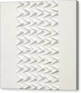 Abstract Paper Design In White Canvas Print