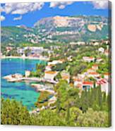 Adriatic Coast View In Srebreno And Mlini Bay Canvas Print