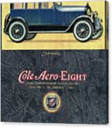 Advertisement For Cole Aero-eight Car Canvas Print