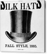 Advertisement For Top Hat Canvas Print