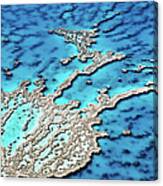 Aerial Of Hardy Reef, Near Whitsunday Canvas Print